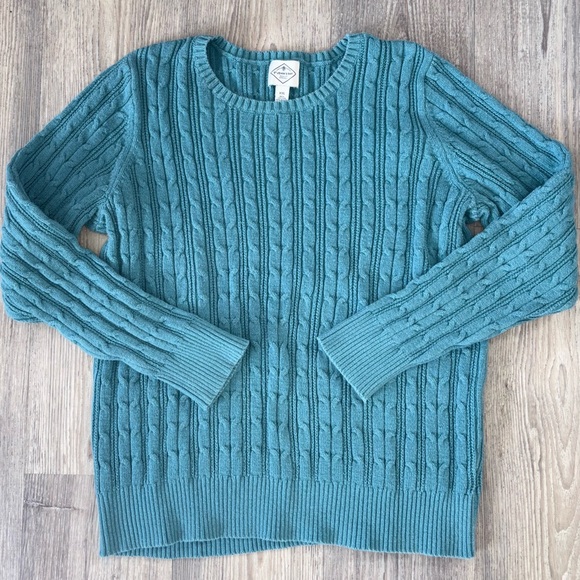 St John’s Bay Blue Knit Sweater - Picture 4 of 4